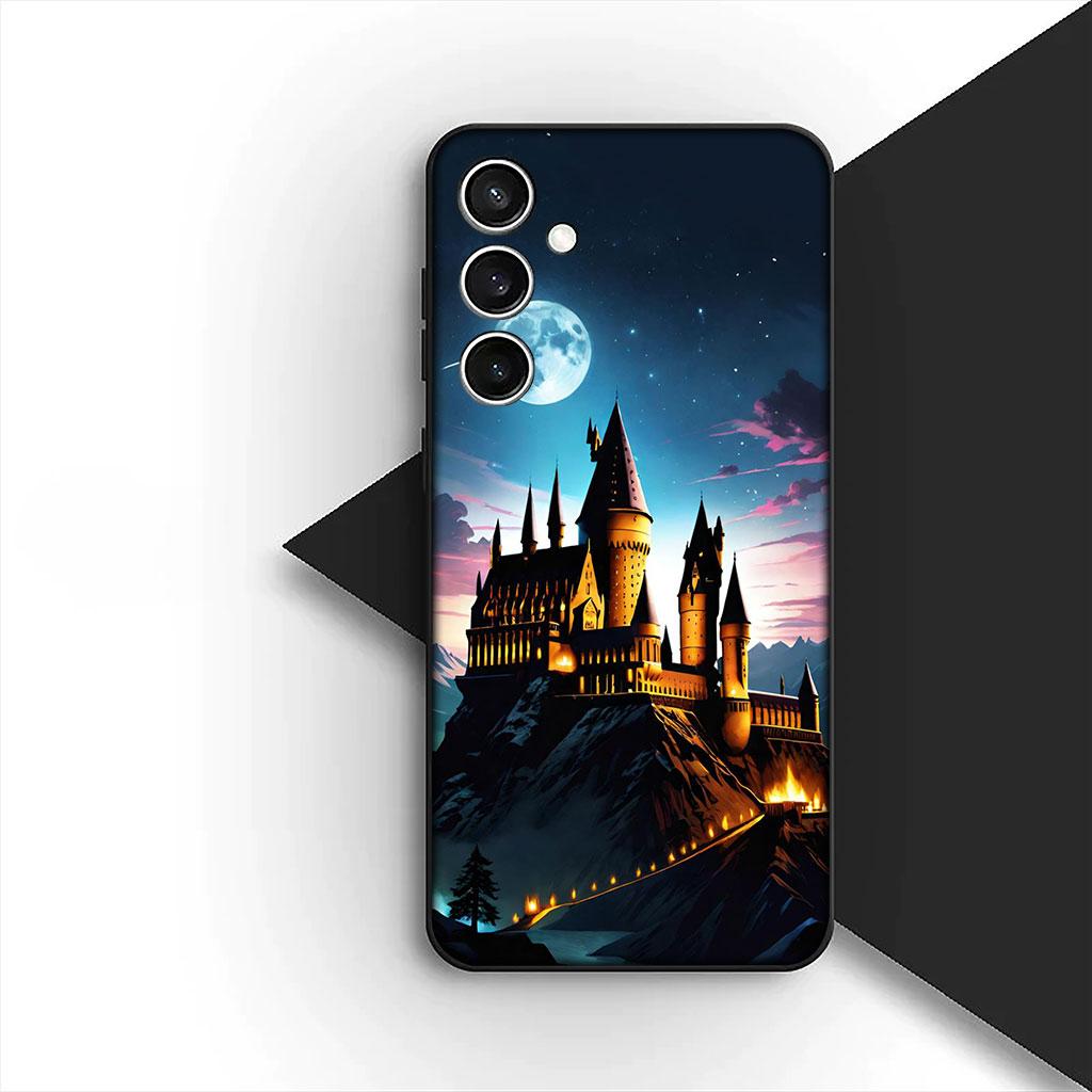 

Phone Cover for Apple iPhone 16 14 15 Plus 11 Pro Max 16E ProMax + 16Plus 15+ 14+ Soft Case Castle Harries Wand Owl Potters iPhone 15 Plus