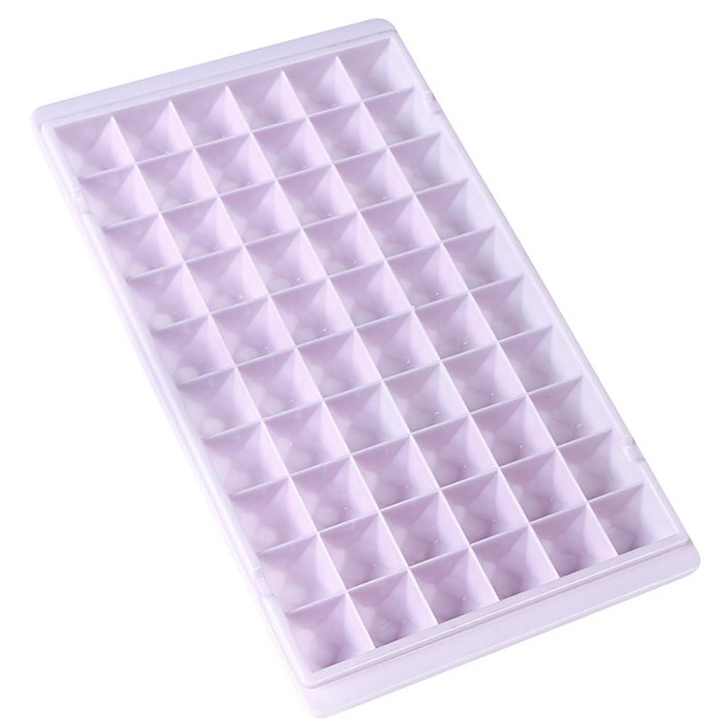 60 Grids Food Grade Silicone Ice Tray Small Ice Cube Tray Frozen Cubes Tray Square Shape Ice Maker Mold Ice Cube Tray