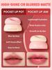 Sheglam Bounce Putty Pocket Lip Pot Velvet Matte Lip Gloss High Color Payoff Lip Stain with Brush Tangelo Twist -