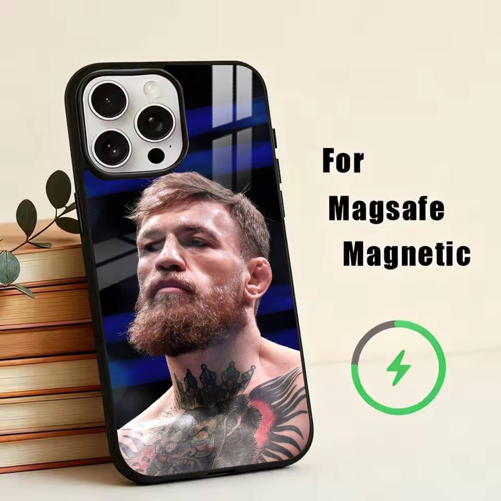 

Conor McGregor-G Boxing Phone Case For iPhone17,16,15,14,13,12,11 Plus,Pro Magnetic with Magsafe Wireless Charging iPhone13