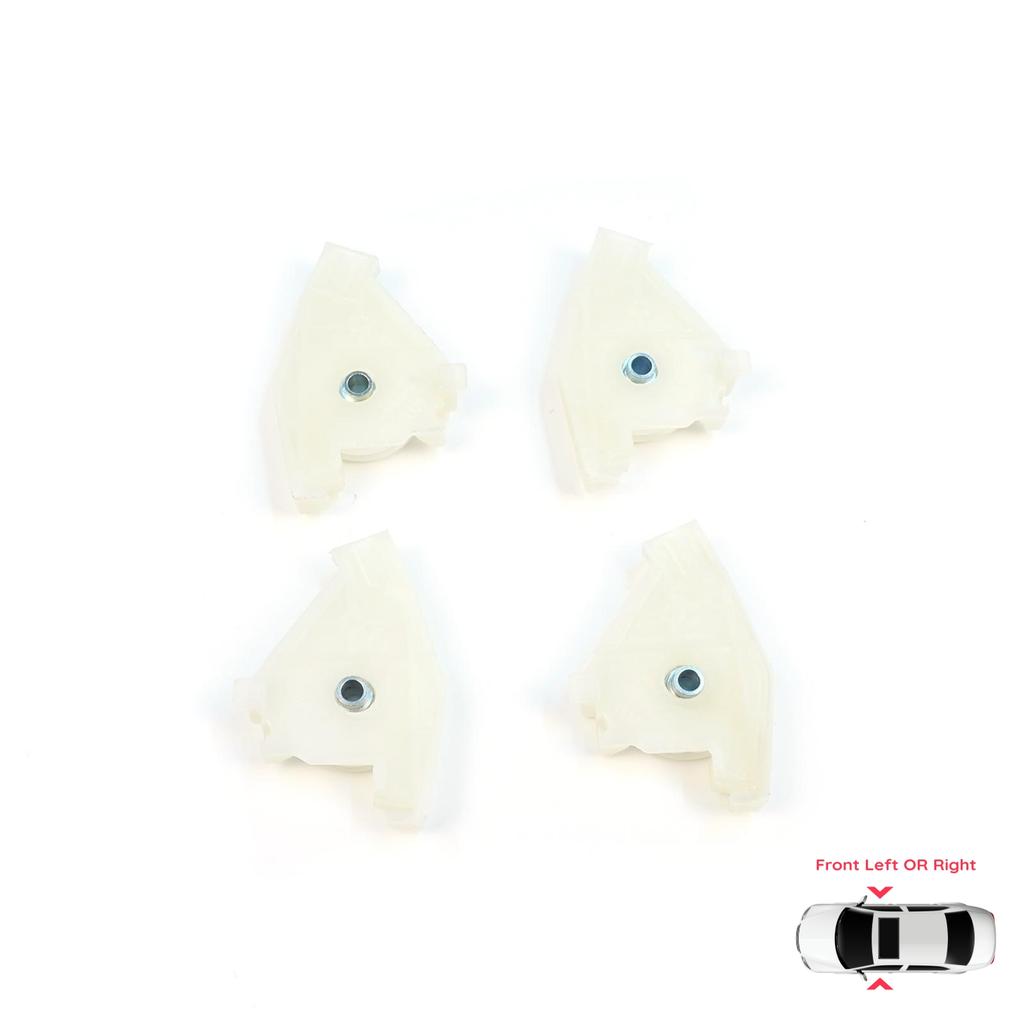 EWR1056+EWR1057 Front Window Regulator Repair Left and Right Corner Pulley Wheel Clips Pin Set for  A4 S4 B6 B7 8E B8 8K Seat Exeo 3R 4/5 Door