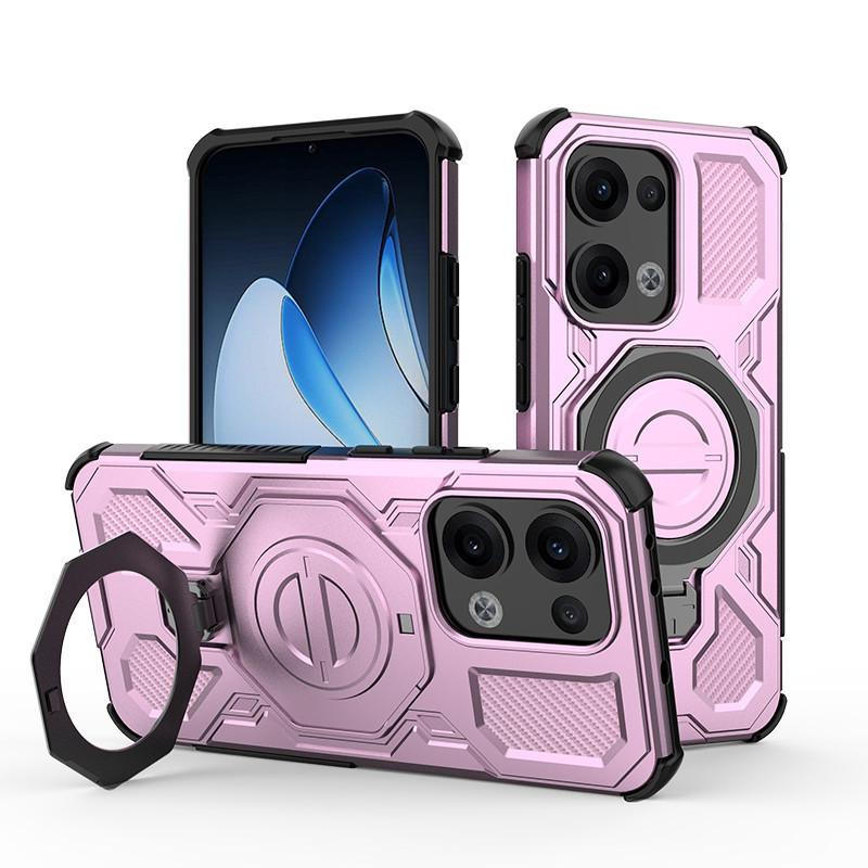 The new model is suitable for OPPO Reno11pro ring magnetic mobile phone case reno 11 airbag anti-drop protective cover.