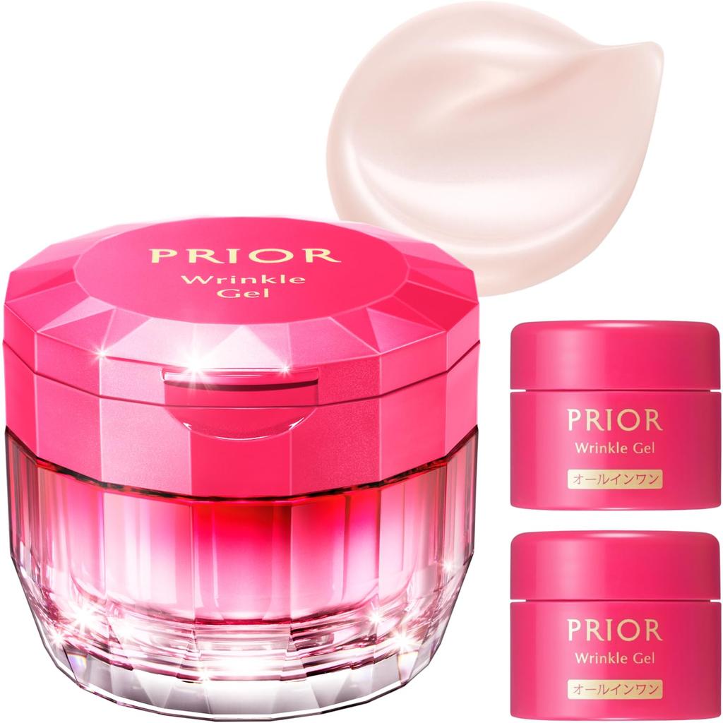 Prior Wrinkle Beauty Corset Gel N Main Unit Mini Size Bonus Set 90g Gel Cream Jar Type Wrinkle Improvement Whitening Hyaluronic Acid GL Niacinamide