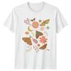 Boho Moth Butterfly Celestial Unisexs TShirt Floral Nature Birthday Gift For Her