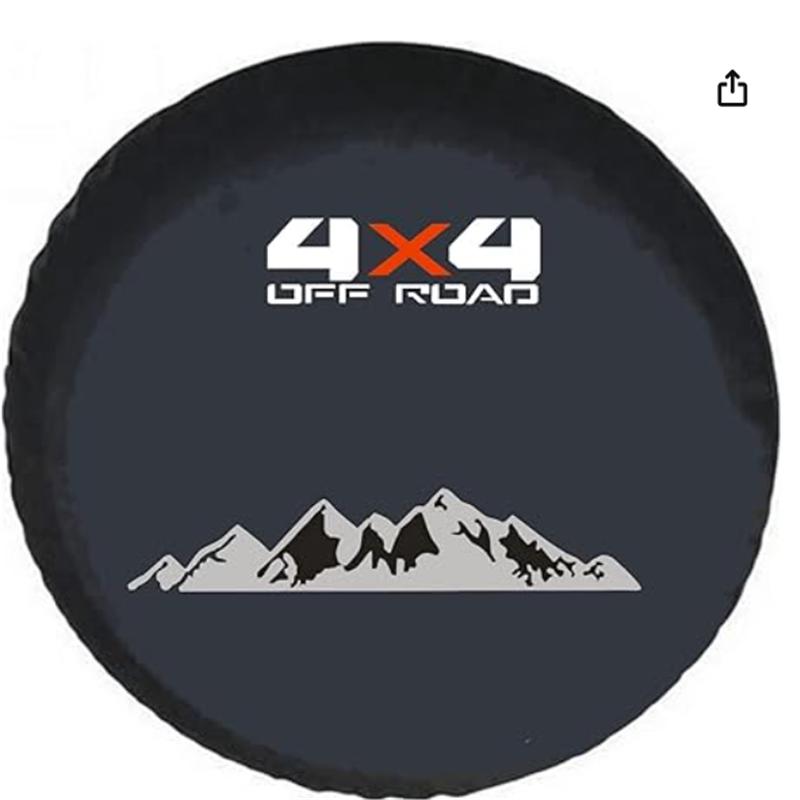 1 x Copriruota di scorta in pelle PVC PU stile Auto 4x4 Off Road Vita Montagna Per Mitsubishi Suzuki SI-04 Copri Protettore Ruota