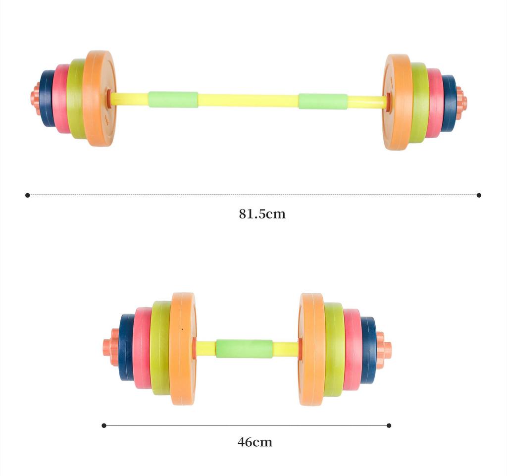 Adjustable Dumbbell & Barbell Toys for Kids - Water/Sand Fillable Weights for Arm Training At Kindergarten/Primary School