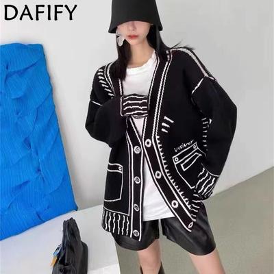 Women's Fashion Casual Fall Winter Long Sleeve V-Neck Sweaters