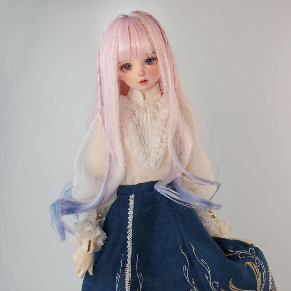 Multicolor Bjd Doll Wig High Temperature Fiber Bjd Wig Accessories BJD SD Doll Hair  Children Gift