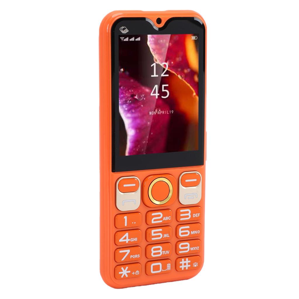2G Unlocked Cell Phone with 2.8 Inch Screen Large Buttons Multifunctional Mobile Phone 3 SIM Card Slots SOS MP3 Call