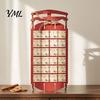 Wall Hanging Christmas Decor Wooden Sleigh Advent Calendar, 24-Day Countdown Box with Drawers, Decoration for Home Tree Decor, Holiday Surprise Candy