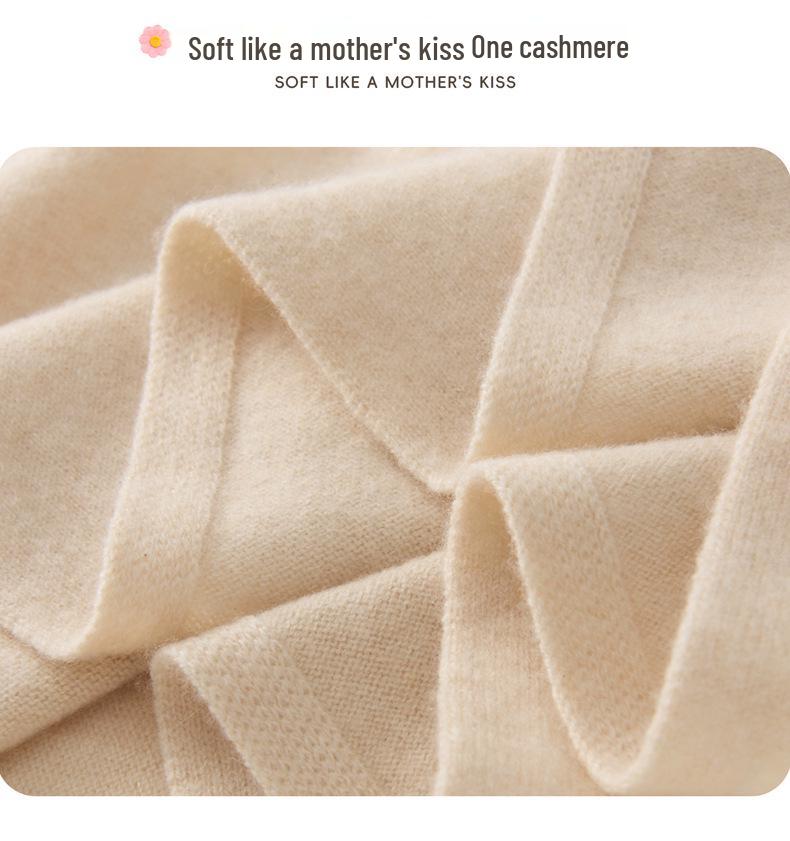Warm Cashmere Scarf for All: Versatile, Thick Pure Wool, Solid Color, Long Neck Scarf for Men, Women, & Kids - Perfect for Autumn & Winter.