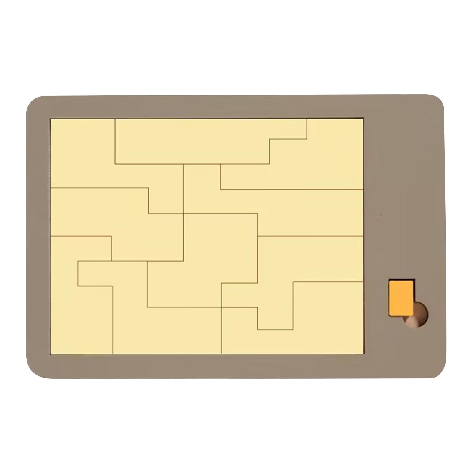 Puzzles, Wooden Block Puzzle Challenges, Wooden Irregular Shape Puzzles, Family Game Night Challenge Games With Unique Geometric One Size