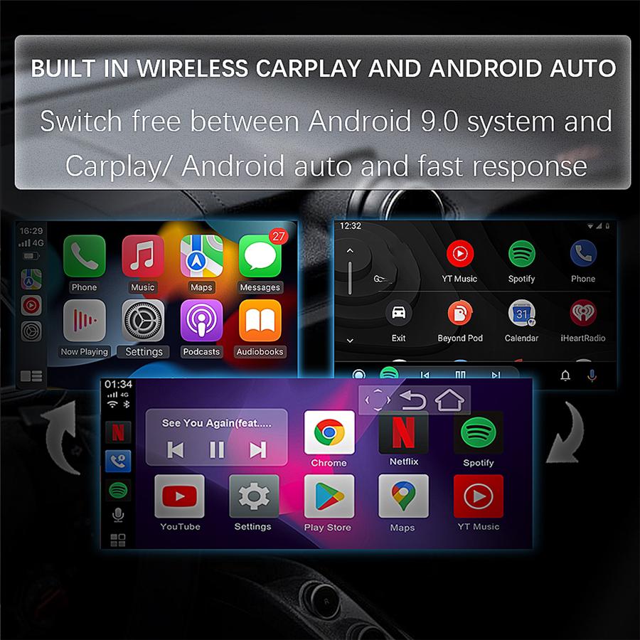 For Support Carplay Ai Box Wireless Android Auto GPS 4G LTE Multimedia Adapter