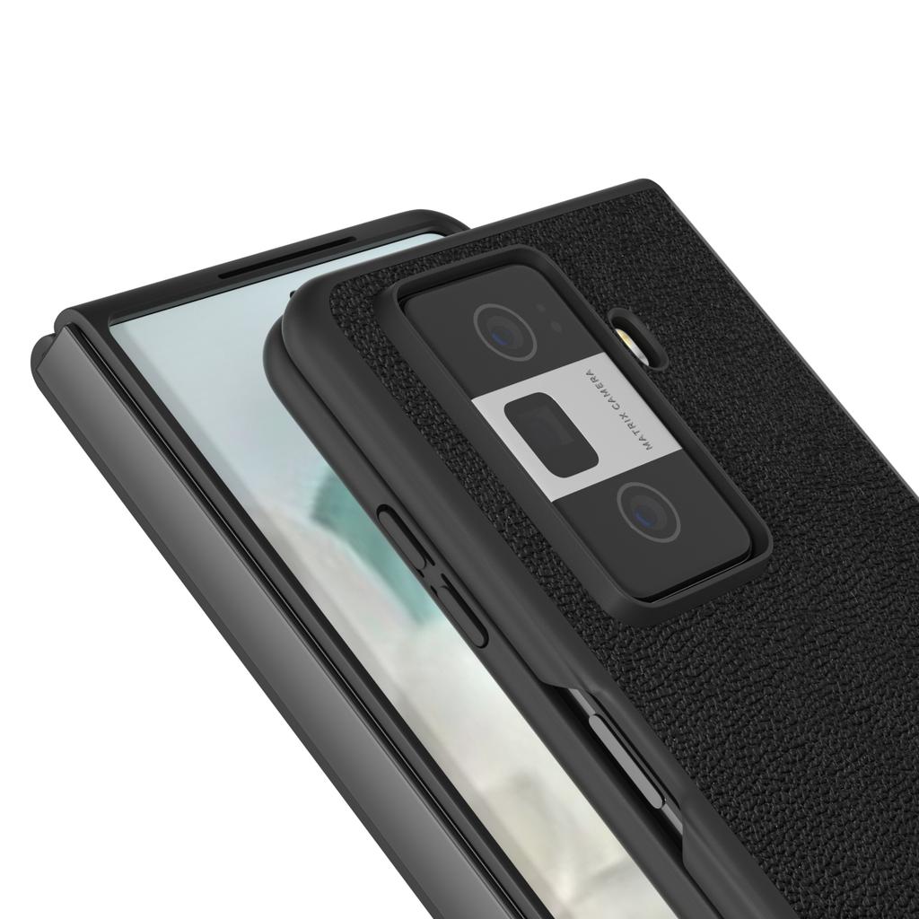 For Honor Magic Vs3 5G Case Genuine Cow Leather Hard PC Phone Back Cover