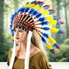 Indian Headdress Artificial Feather Chief Hat Photo Prop Role Play Dress Costume Accessories Fancy
