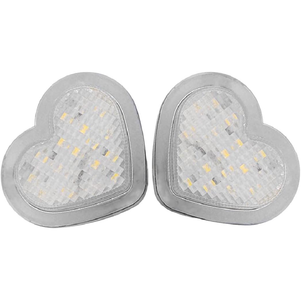 

Riloer Heart Shaped Side Marker, LED Light, Heart LED Side Signal Light, Fit for 12-24V Cars, Vans, Trucks, Trailers, Red Light White Light