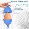 Soft Bristles Silicone Eggs Brush Dishwasher Safe Design Recyclable Eggs Scourer Ideal For Eggs And Delicate Food
