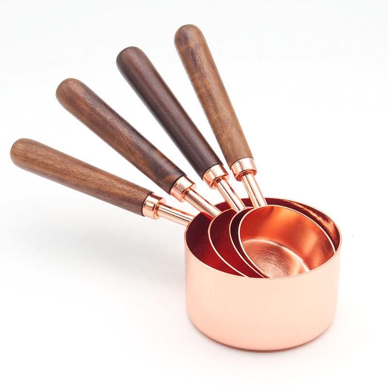 MDNG 4-teiliges Roségold Messlöffel-Set