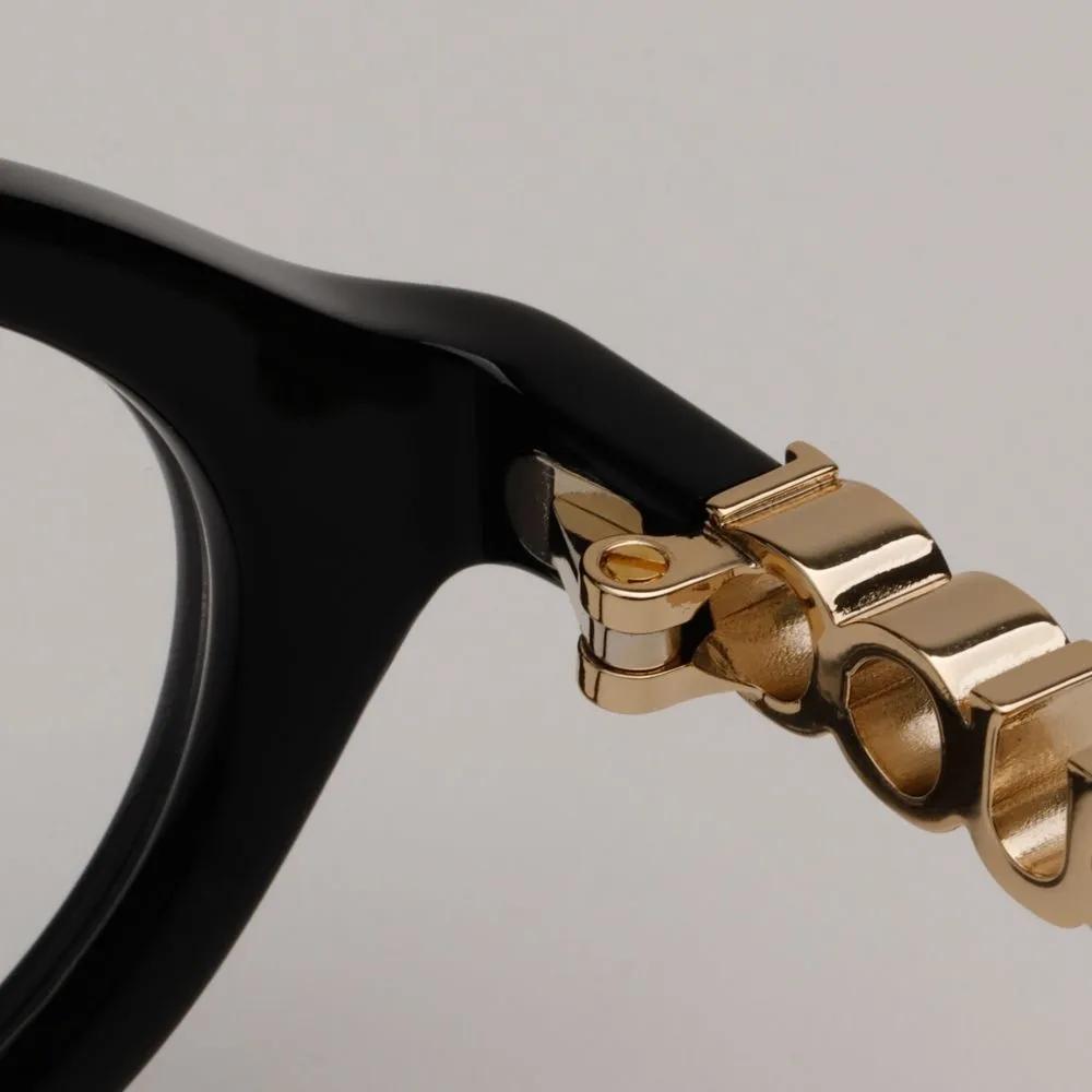 Gucci Eyeglass Frames GG2153O 001 Oval Horn-rimmed Glasses for Women and Men Daily Use