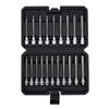 20 Piece 3 8 Inch Drive Extra Long Hex Bit Socket Set Metric 3 12mm SAE 1 8 7 16 Inch Hex Socket Set for Machinery