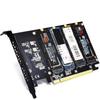 M.2 X16 to 4X NVME PCIE4.0 X16 to 4xNVME for Card PCIE VROC Card for M.2X16 M2X16 4X NVME