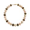 Gold Beads Colorful Resin Beads Necklace Acrylic Neck Accessory Ethnic Style Chain Necklace  Party