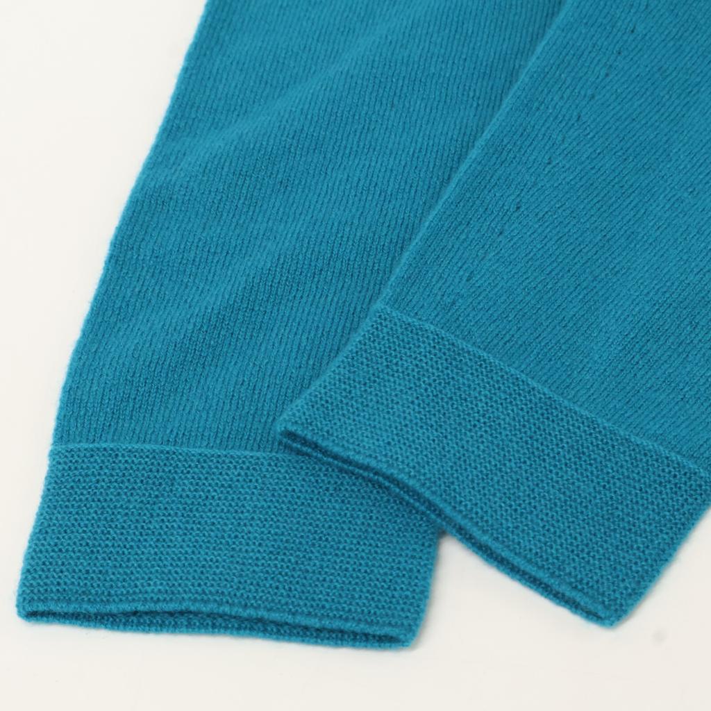 TOYOBOSHI TAMATA 09IT-EF0002 Blue Green Cashmere 100% Knit Sweater tops 2 Blue-GreenUsed