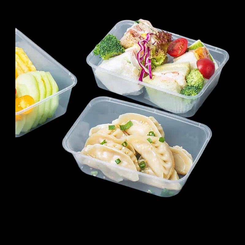 Transparent Disposable Rectangular Food Container
