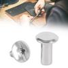 100 Sets Rivet and Screw M2.5 Stainless Steel Flat Round Hd Rivet Studs for Clothing Decoration Lther Crafts