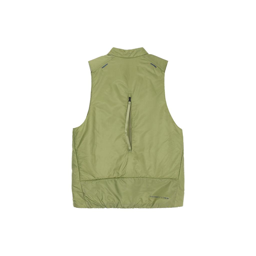 Nike Therma-Fit Adv Solid Zip-Detail Water-Repellent Down Vest Men Outerwear Green DD5696-334