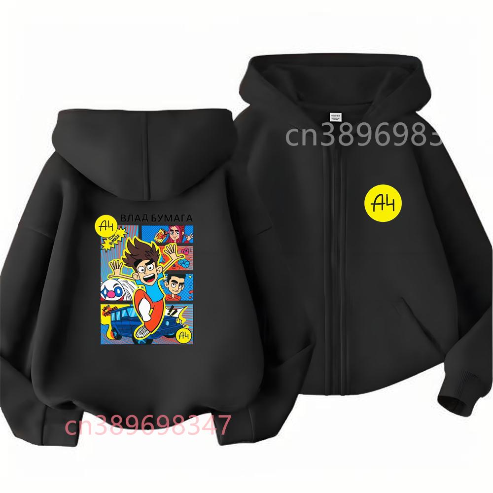 Kids Zipper Hoodies Fashion Hoodie Boy Girl Sweatshirt Hoody Casual Zip Up Top