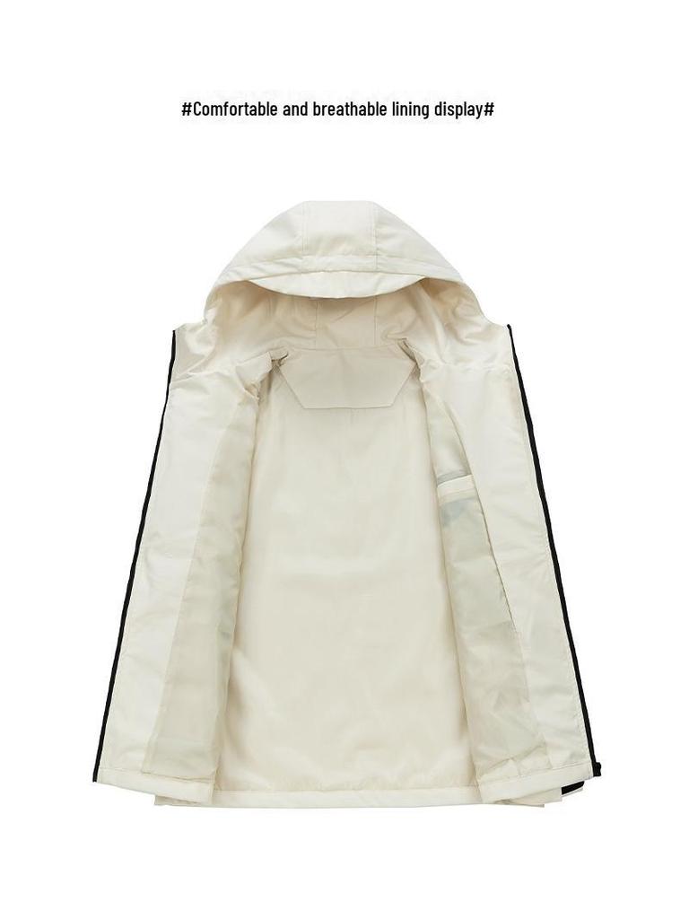 Chaqueta con capucha unisex para exteriores, color sólido para primavera y otoño, ropa deportiva informal para hombre, ropa para parejas.