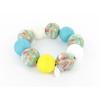 Bracelet boule tons bleus