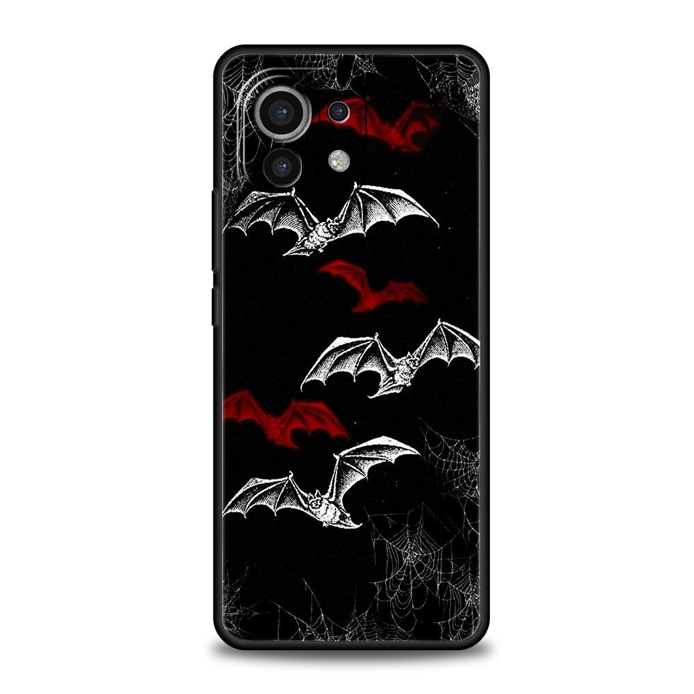 

Goth Vampire Bat animal Phone Case For Xiaomi 17 14 15 13 14T 13T 12T 11T Pro 12 11 Lite Poco X7 X5 X3 NFC F7 F6 Soft Cover Xiaomi 12T Pro