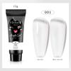 Colla per Estensione Nail Art UV Solida Senza Vassoio di Carta Estensione Rapida Modello di Cristallo Colla per Fototerapia Unghie Colla di Cristallo 15ml