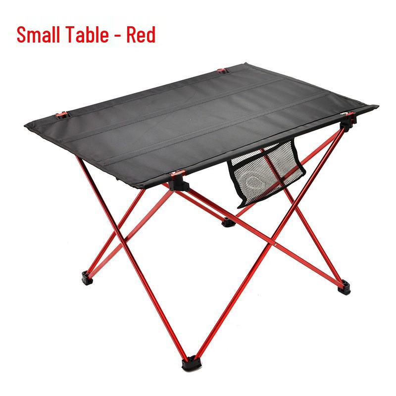 Compact Ultra-light Aluminum Folding Picnic Table for Outdoor Camping and Barbecue
