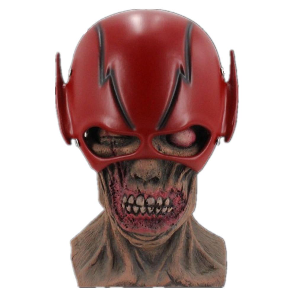 Maska Flash na Halloween Uroczy Czerwony Żywiczny Dodatek do Kostiumu Postaci dla Dzieci