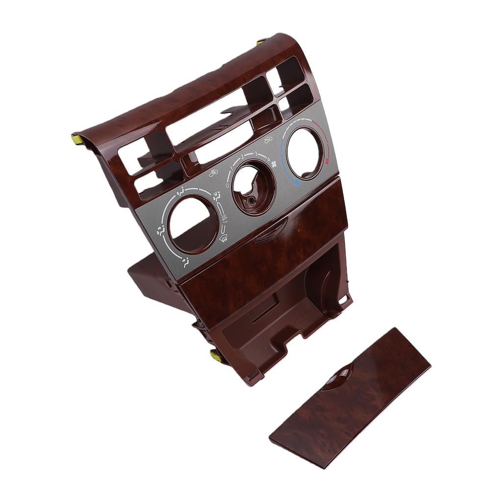 Car Interior Center Dashboard A C Control Panel Frame Replacement for Toyota Corolla 2003 2006 55411 1A200 Wood Texture