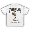 Yeezus Kanye West American Rapper Cotton T-shirt Women Unisex Fans Essentials Short Sleeve Retro Tops Summer Vintage Oversized