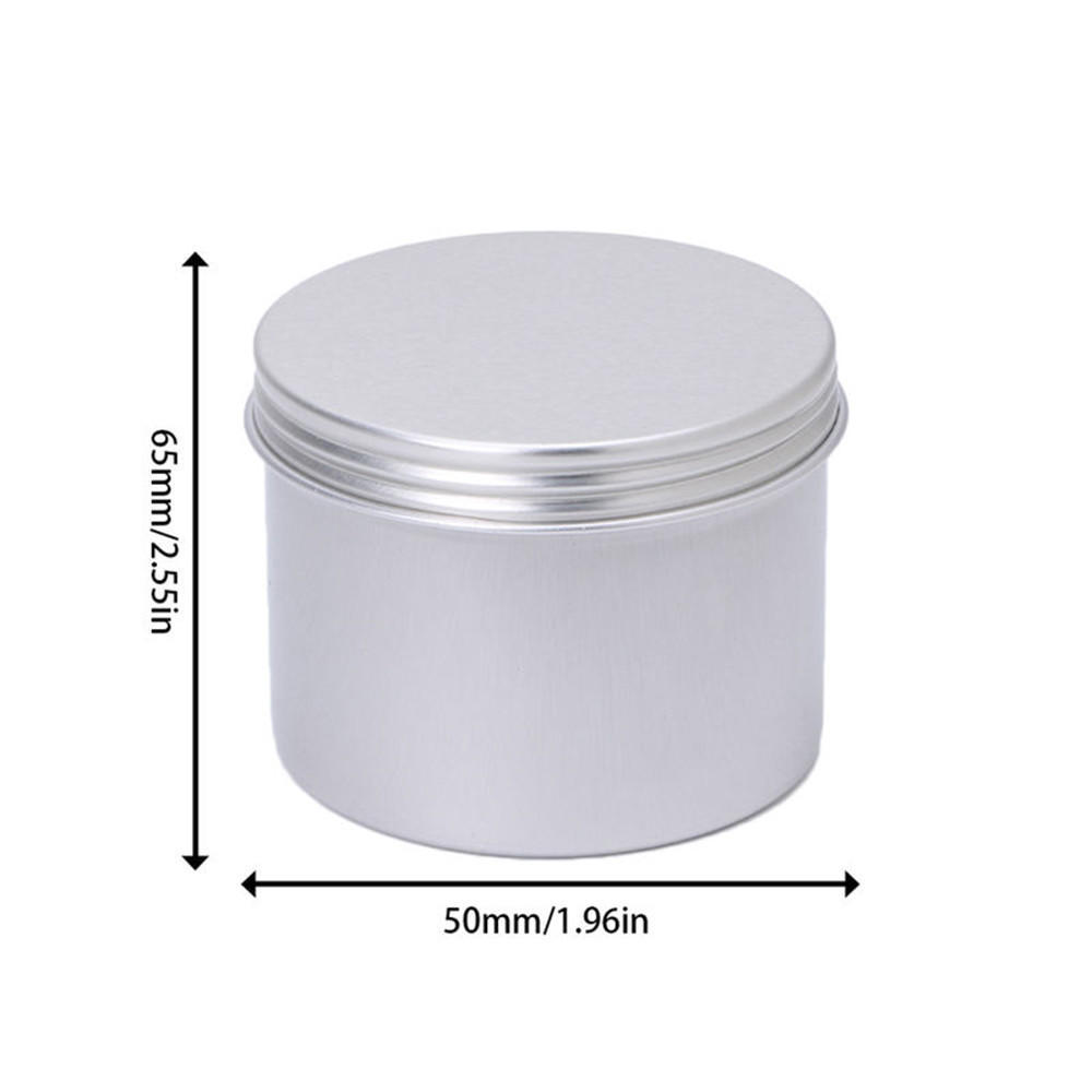180ML Aluminium Empty Cosmetic Pot Jar Tin Container Box Screw Lid Craft