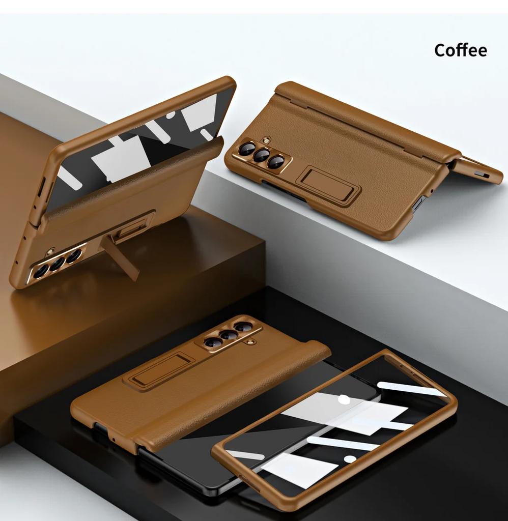 Πολυτελής Επαγγελματικός Αόρατος Ρυθμιζόμενος Στήριγμα Φιλμ από Γυαλί Tempered Θήκη Τηλεφώνου για Samsung Galaxy Z Fold 7 6 5 4 3 Προστατεύει το Πίσω Κάλυμμα