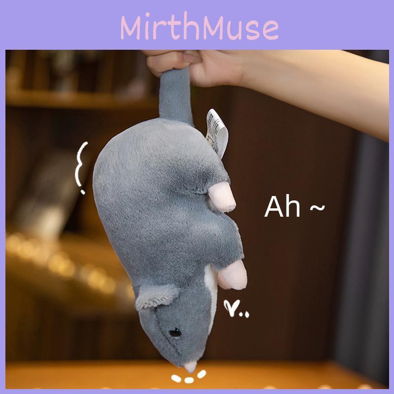 Realistisches Graue Maus Plüschtier Weiches Stofftier Geschenk für Kinder 32cm 50cm 100cm Größen