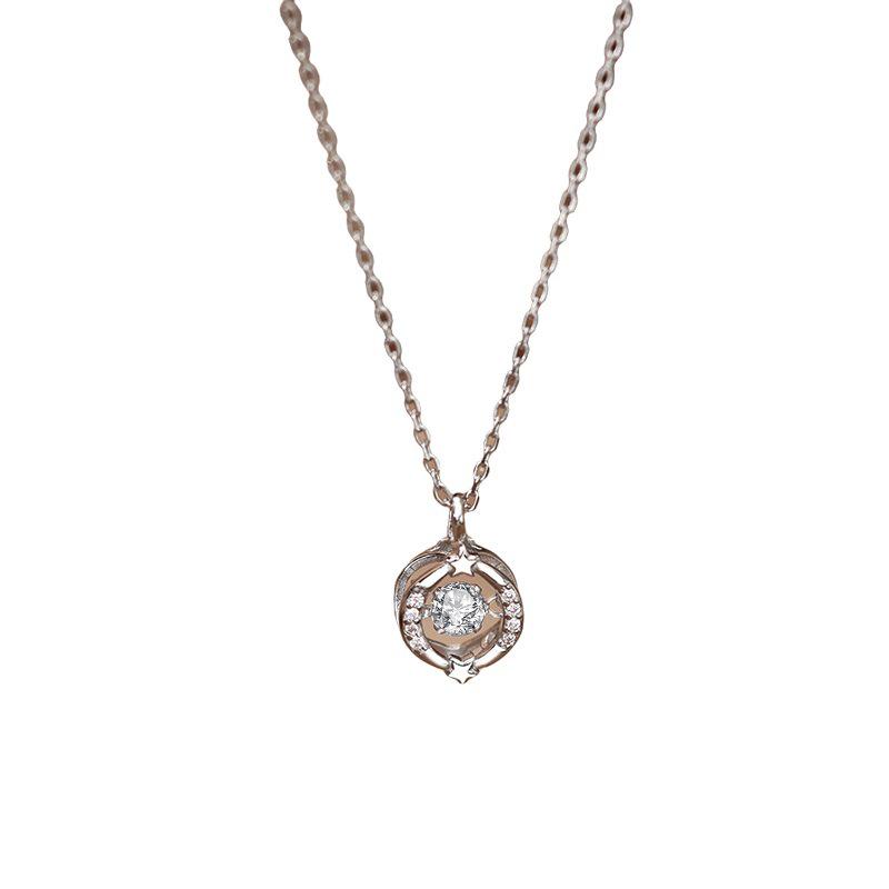 Beating Heart Necklace: Elegant, High-End Clavicle Chain, Ideal Birthday Gift for Her