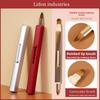 Retractable Lip Brush Dual-Head Portable with Cap Beginner Lip Liner Pen Lipstick Applicator Makeup Tool Cosmetic Brush