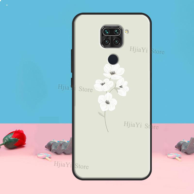 Minimalist Aesthetic Flower Case For Redmi Note 8 9 10 11 12 Pro Plus 10S 11S 12S Cover For Redmi 9C 10A 10C 12C Coque