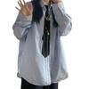 Jk Uniform Black Ties Metal Chain Bear Collar Japan Jk seifuku Cosplay Pre-tied Tie Schoolgirl JK Suit Neckwear