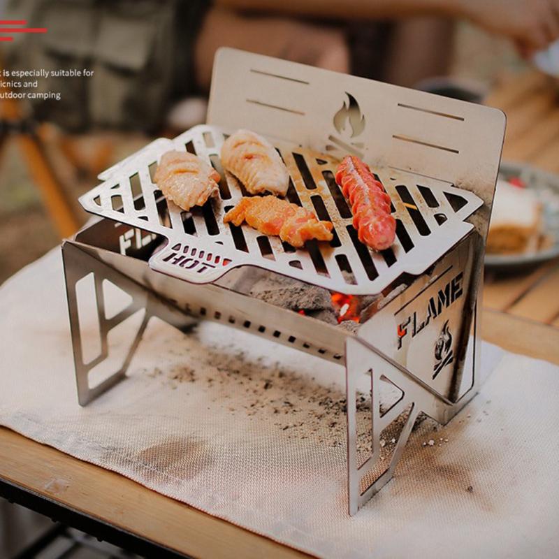 Cheap Camping Stove 4level Quick Disassembly Picnic Barbecue Grill