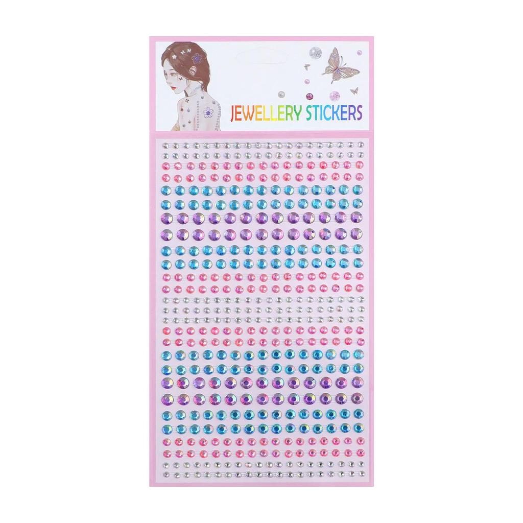 AB Color Resin Drill Gem Stickers: Acrylic & Diamond Face Stickers for Kids