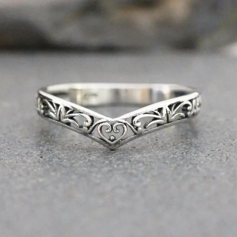

Huitan Delicate Hollow-out Design Ring Lady Versatile Exquisite Silver Color Finger Jewelry Graceful Low-key Daily Accessories 6