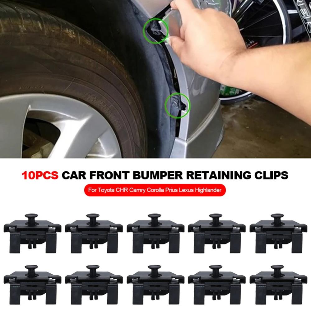 10x Auto Stoßstange Vorne Halteklammern Kotflügel Halter Befestigungselemente für Toyota Chr Camry Corolla Prius Lexus Highlander Reiz